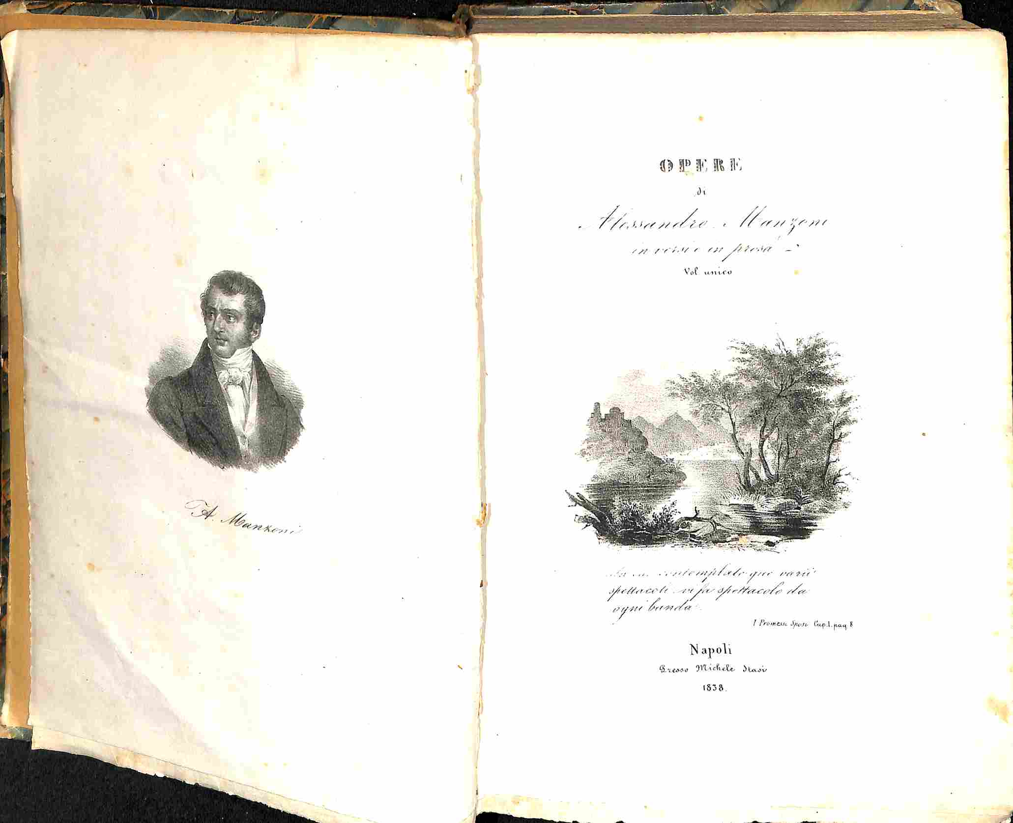 Opere di Alessandro Manzoni in versi e in prosa. Volume unico